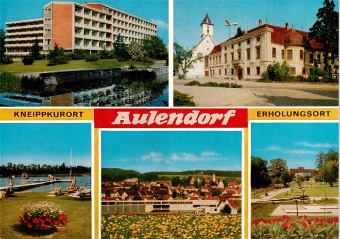 Aulendorf Parksanatorium KircheSchwimmbad Panorama Minigolfplatz