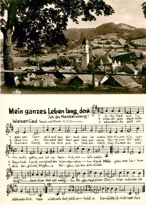 Nesselwang Allgaeu Bayern Panorama Kirche