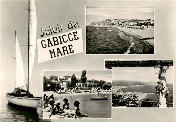 Gabicce Mare IT Segelpartie Strand Panorama