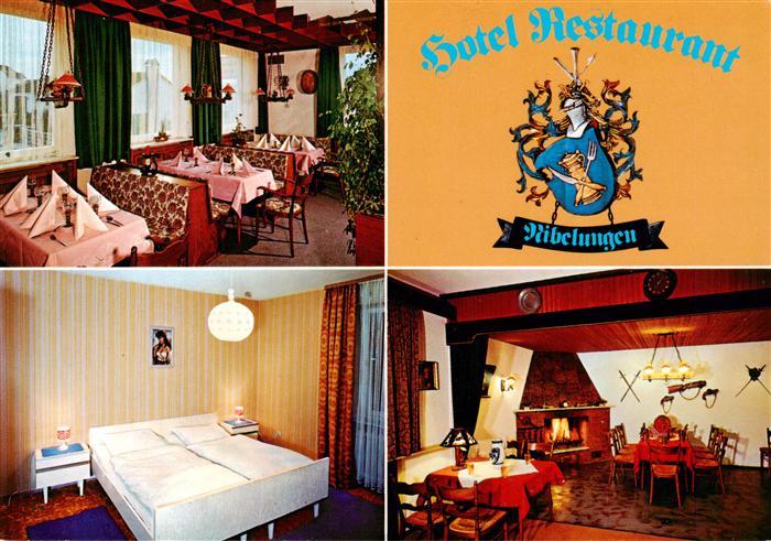 Michelstadt Hotel Restaurant Nibelungen Gastraum Kaminzimmer Gaestezimmer
