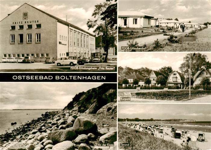 Boltenhagen Ostseebad FDGB Erholungsheim Fritz Reuter FDGB Urlauberorf Kurpark S