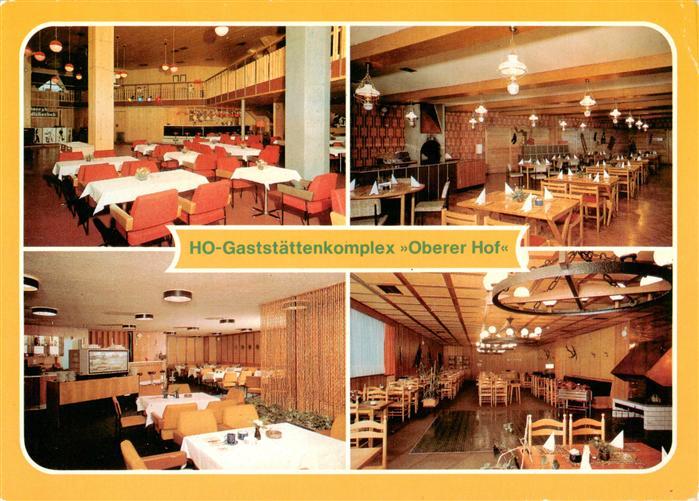 Oberhof  Thueringen HO Gaststaettenkomplex Oberer Hof Tanzbar Joel Serbisches Ba