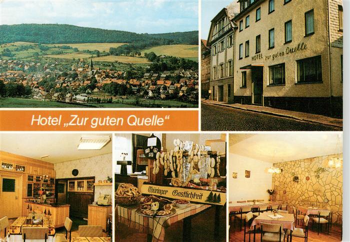Brotterode Panorama Hotel zur guten Quelle Restaurant Thueringer Bueffet Quellen