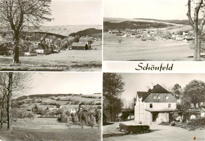 Schoenfeld Dippoldiswalde Osterzgebirge Panorama Teilansichten