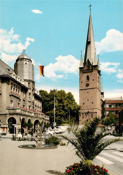 Menden  Sauerland Rathaus und Kirche