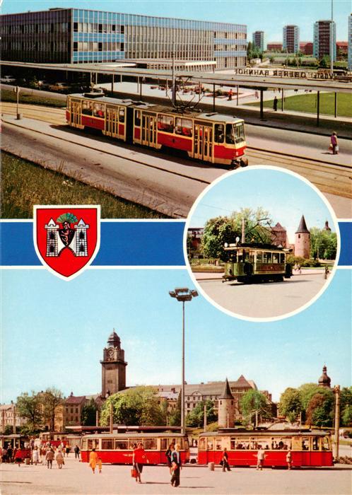 Plauen  Vogtland Am Oberen Bahnhof Hist Strassenbahn Otto Grotewohl Strasse