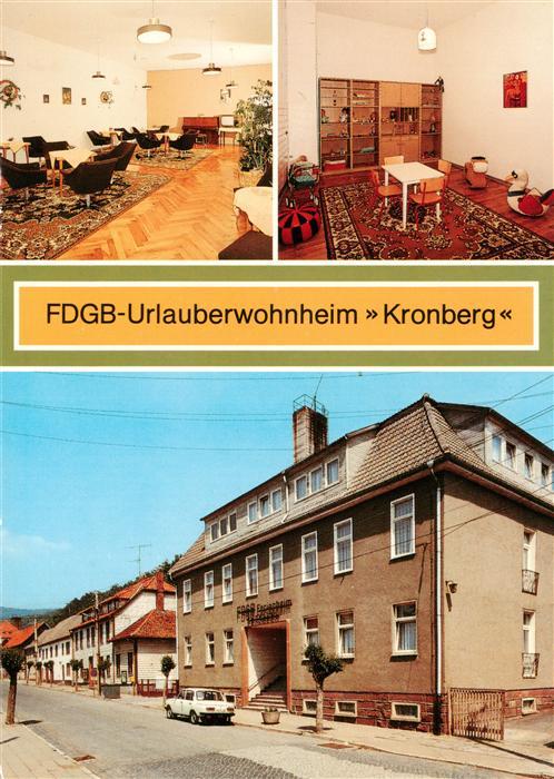Neustadt Harz FDGB Urlauberwohnheim Klubraum Kinderspielzimmer Aussenansicht