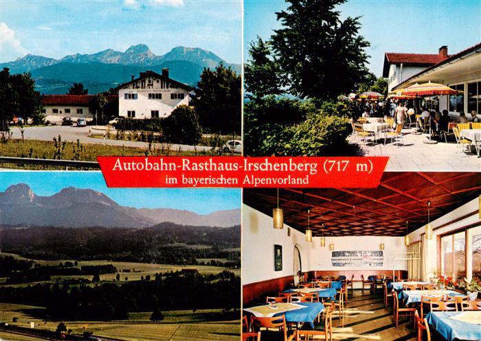 Irschenberg Autobahn Rathaus Irschenberg Terrasse Gastraum Panorama
