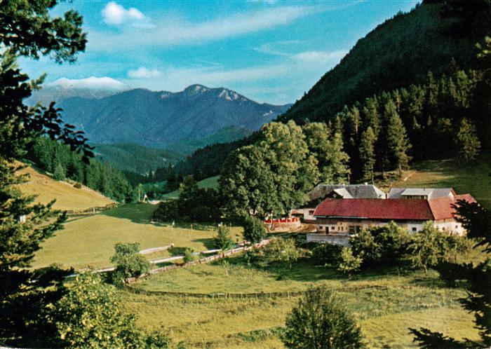 Rohr Gebirge Alpengasthof zur Kalten Kuchl mit Schneebergblick