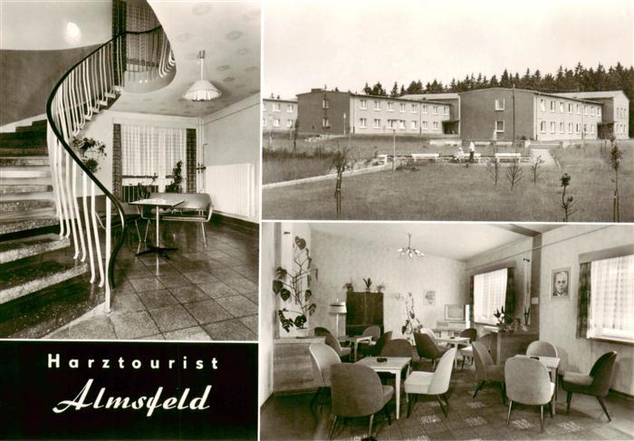Almsfeld Altenbrak Harz FDGB Erholungsheim Almsfeld Bettenhaeuser Treppenaufgang