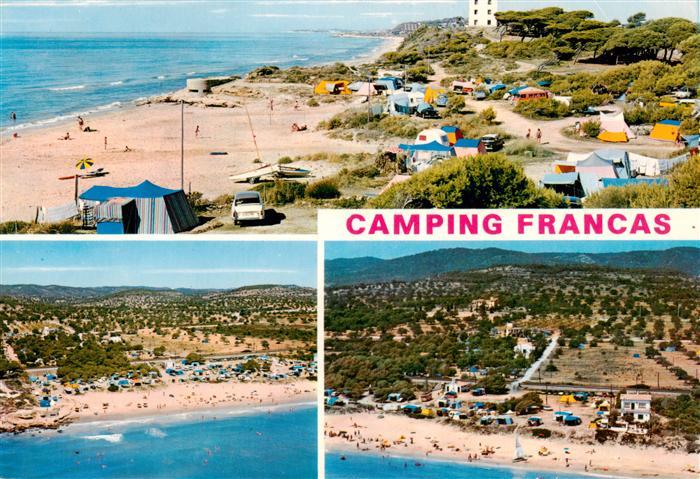 Vendrell El Vendrell ES Camping Francas Playa Fliegeraufnahmen