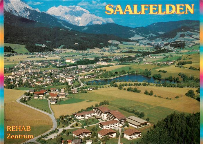 Saalfelden Steinernes Meer AT Fliegeraufnahme mit Rehazentrum