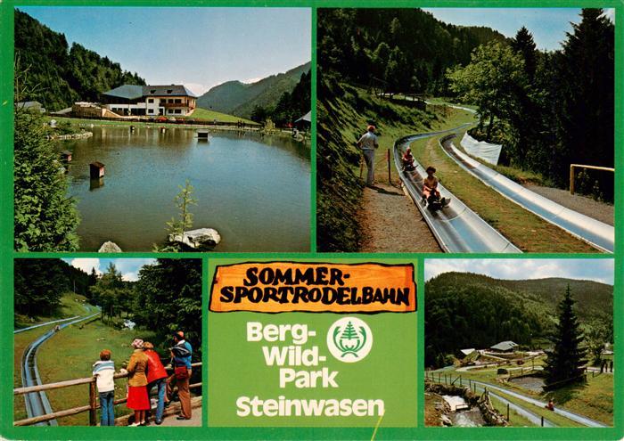 Todtnau Schwarzwald BW Berg Wildpark Steinwasen Sommerrodelbahn Schwanenteich