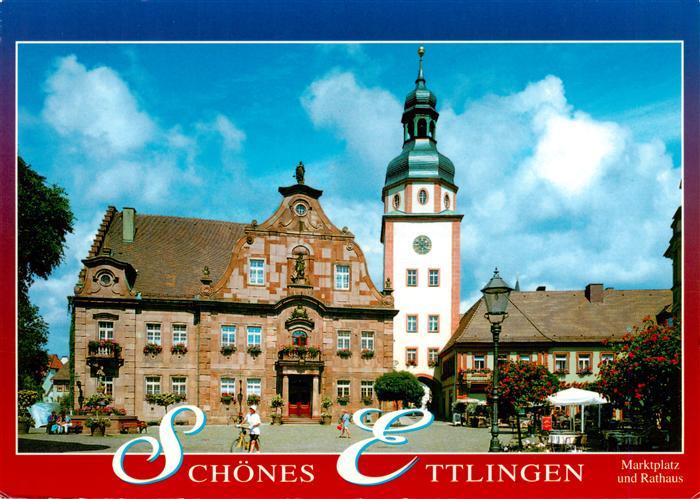 Ettlingen Rathaus und Marktplatz