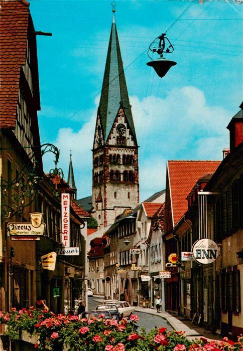 Ettlingen Kronenstrasse mit Herz-Jesu-Kirche