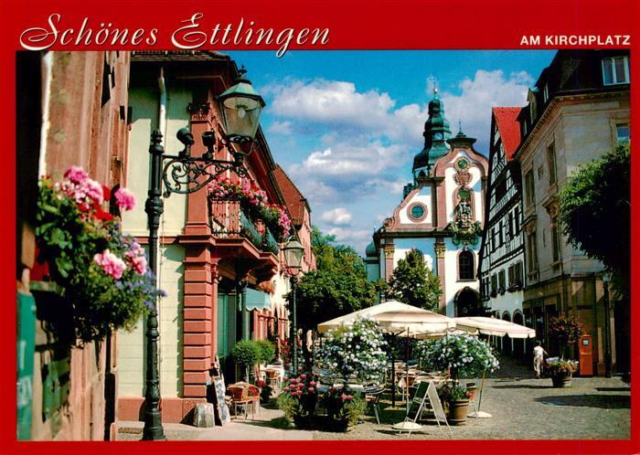 Ettlingen Am Kirchplatz Strassencafé