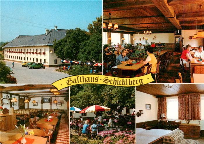 Rohr Burgenland AT Gasthaus Schicklberg Gastraeume Terrasse Zimmer