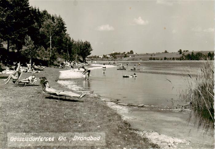 Goesselsdorfersee Kaernten AT Strandbad