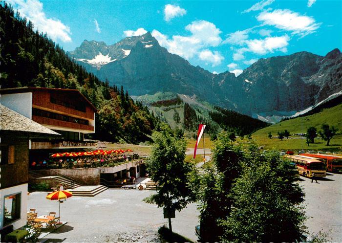 Hinterriss Tirol AT Alpengasthof Eng Panorama