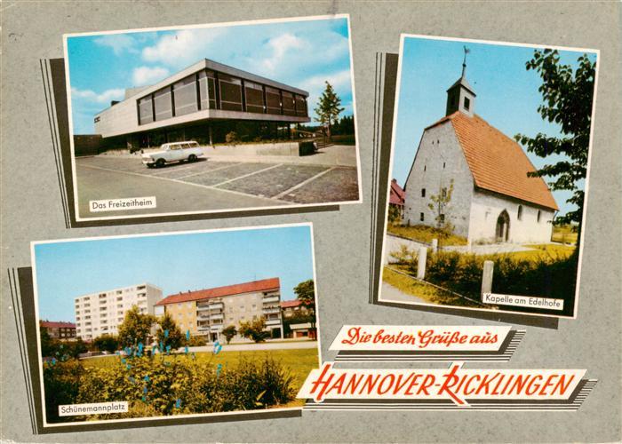 Ricklingen Freizeitheim Schoenemannplatz Kapelle am Edelhofe