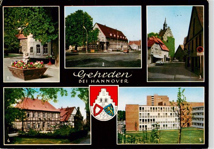 Gehrden  Hannover Brunnen Sparkasse Post Margarethen Kirche Rathaus Kriegerdenkm