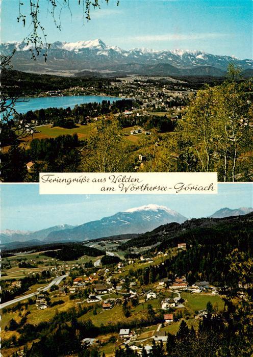 Velden  Woerthersee AT Fliegeraufnahme mit Mittagskogel Goeriach und Dobratsch