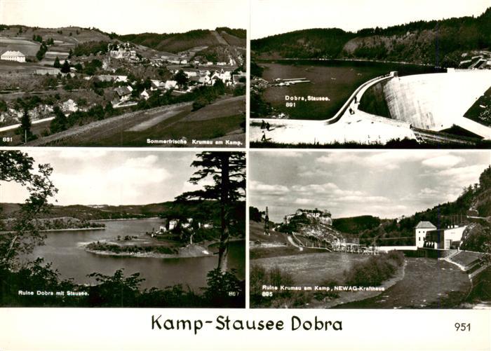 Dobra Krumau Kamp AT Krumau am Kamp Dobra Stausee Ruine Dobra Ruine Krumau NEWAG