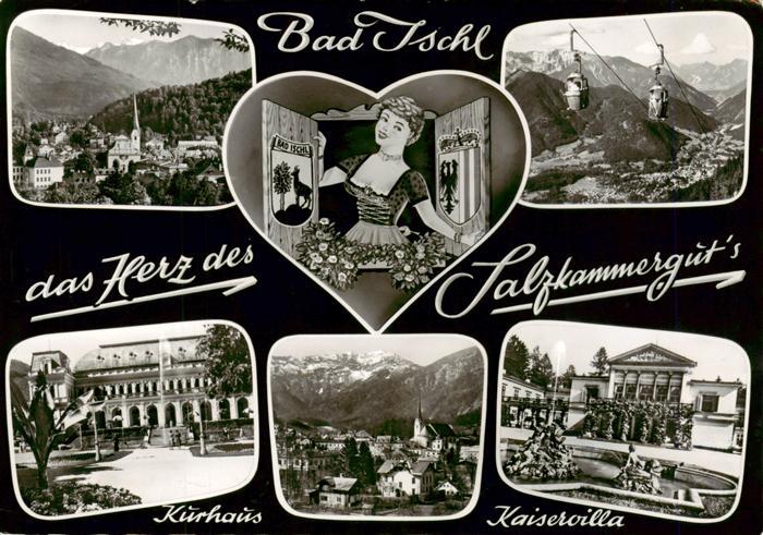 Bad Ischl Salzkammergut AT Panorama Seilbahn Kurhaus Kaiservilla
