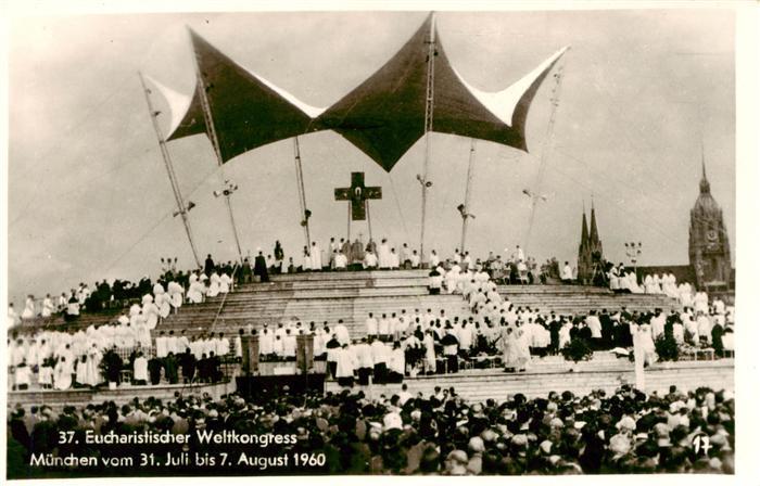 Muenchen Bayern 37. Eucharistischer Weltkongress 1960