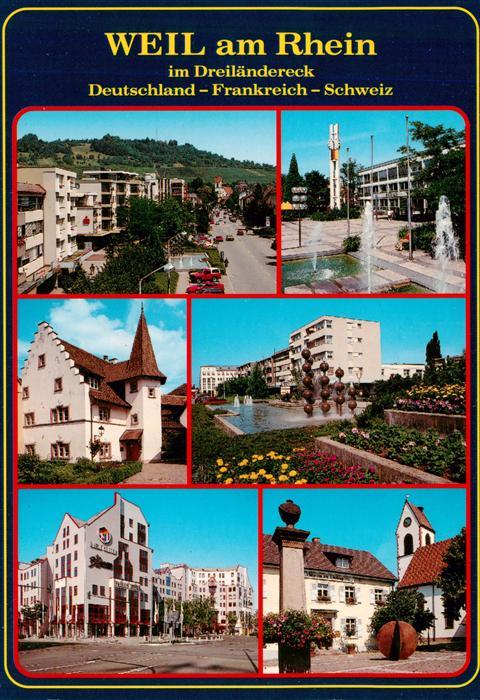 Weil am Rhein Dreilaendereck Teilansichten