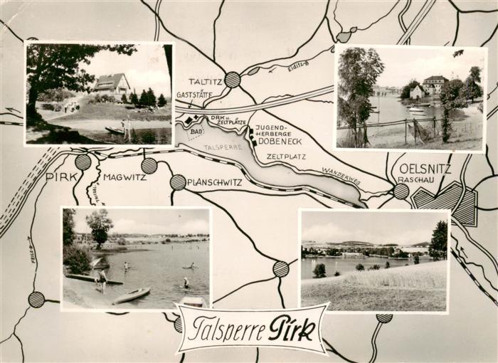 Talsperre Pirk Teilansichten Strandpartien