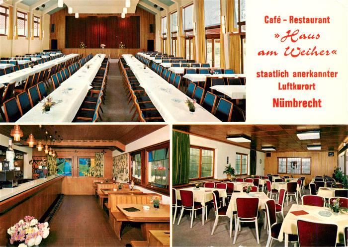 Nuembrecht Cafe Restaurant Haus am Weiher Gastraeume