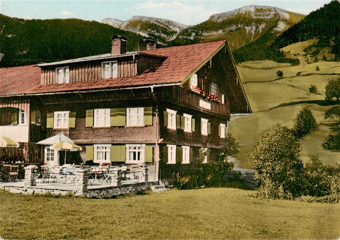 Oberstaufen Oberallgaeu Bayern Bergwirtschaft