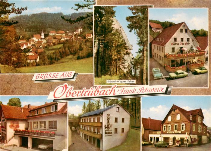 Obertrubach Panorama Richard Wagner Felsen Gasthof Alte Post Pension Regina Gast