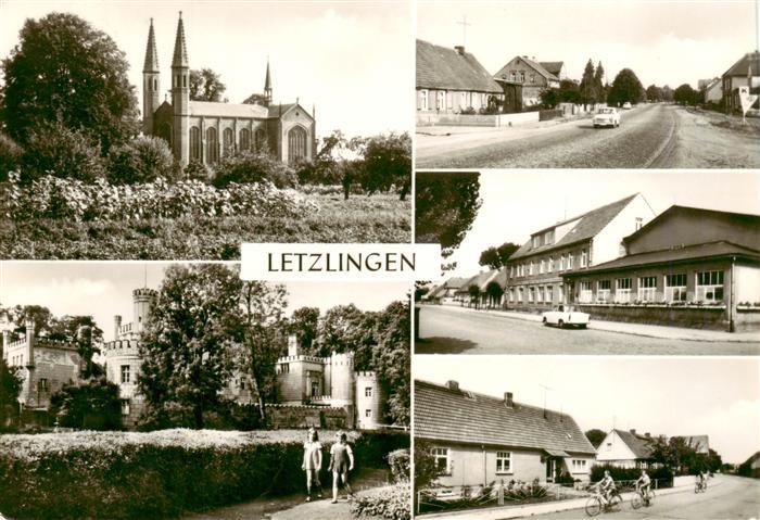 Letzlingen Kirche Krankenhaus Magdeburger Strasse Schule der KG Sieldungsstrasse