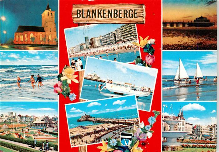 Blankenberge Blankenberghe Belgie Kirche Strandpartien Segeln Seebruecke Minigol