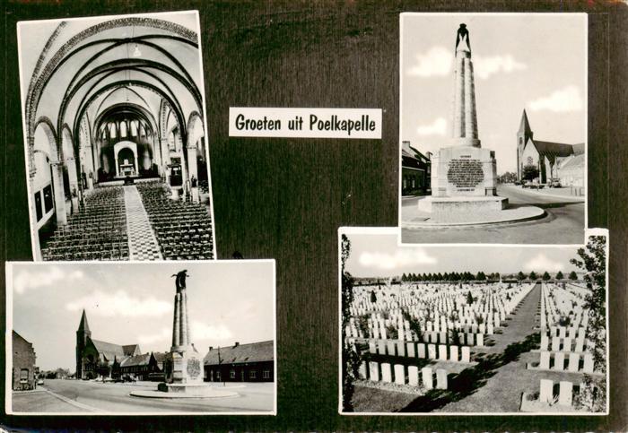 Poelkapelle West-Vlaanderen Kirche Inneres Monument Soldatenfriedhof