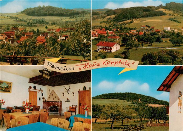 Beerfurth Panorama Pension Haus Kurpfalz Gaststube