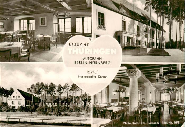 Hermsdorfer Kreuz Autobahn Schleifreisen Autobahn Berlin Nuernberg Rasthof Herms