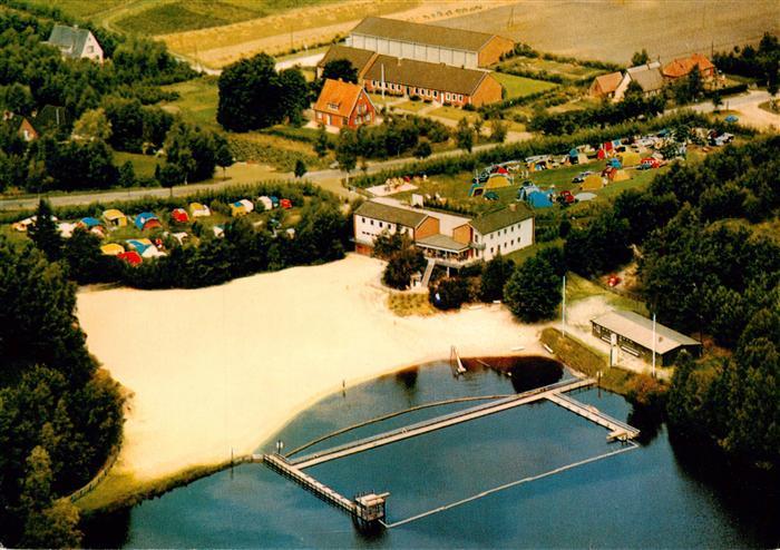 Warstade Heidestrandbad Ohls Gasthof Camping Fliegeraufnahme