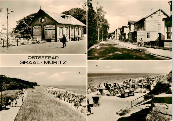 Graal-Mueritz Ostseebad Milch Bar Seestern Rosa Luxemburg Strasse Strandpartien