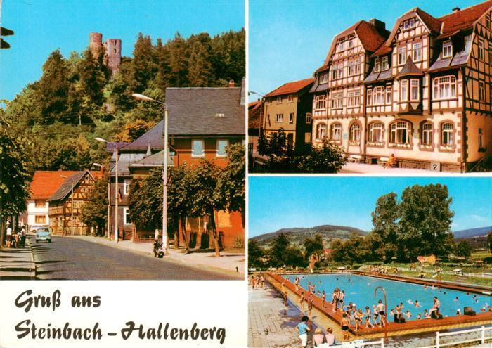 Steinbach Hallenberg Ortspartie FDGB Erholungsheim Fortschritt Schwimmbad