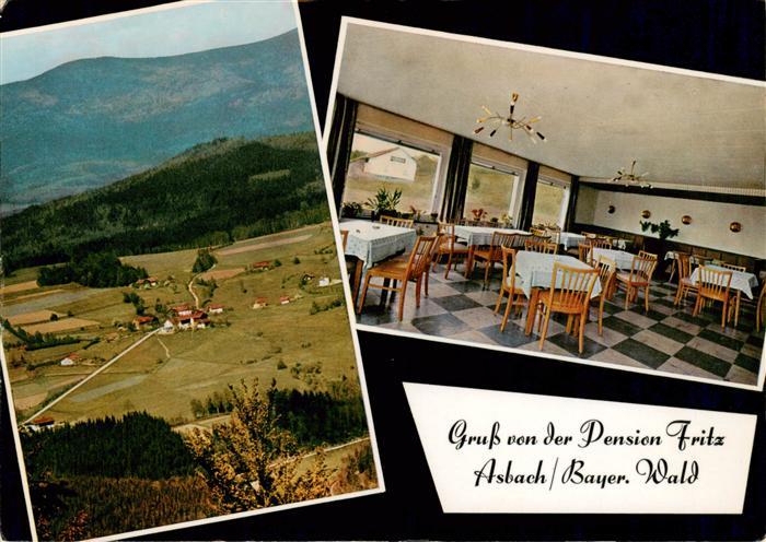 Asbach  Drachselsried Bayerischer Wald Panorama Berggasthof Pension Fritz Gastst