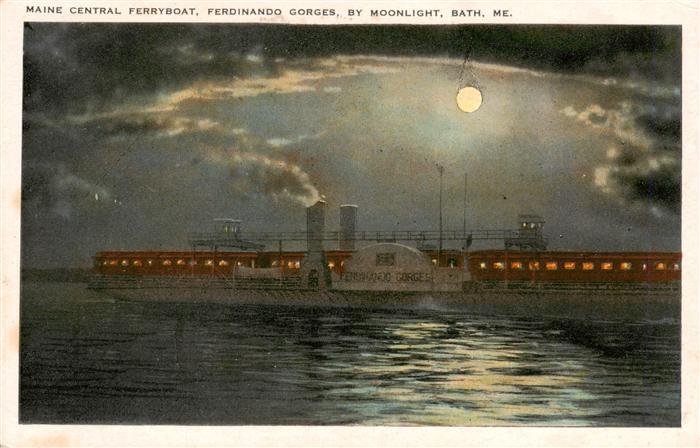 Bath Maine Central Ferryboat Ferdinando Gorges