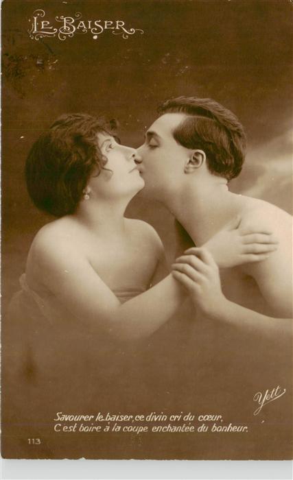 Foto Yett Nr. Nr. 113 Le Baiser Liebes Paar