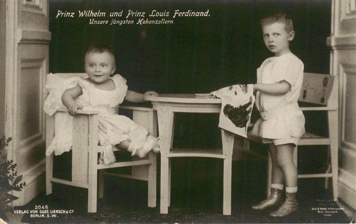 Adel Noble Prinz Wilhelm Prinz Luis Ferdinand Hohenzollern