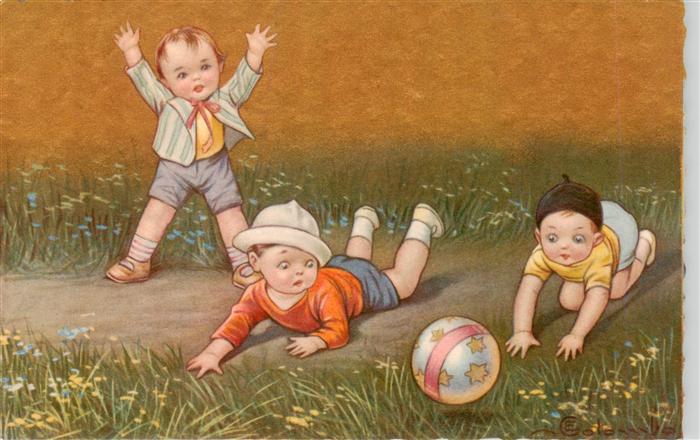 Kinder Child Enfants Spielende Kinder Ball