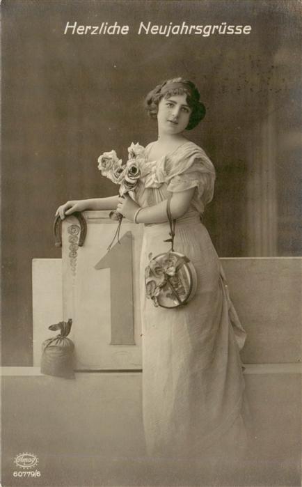 Foto Amag Nr. Nr. 60779/6 Herzliche Neujahrgruesse Frau