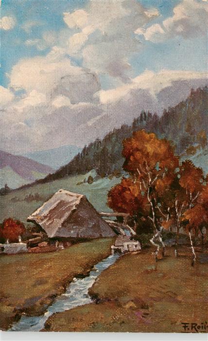 Reiss Fritz Schwarzwaldkuenstler Sommer im Schwarzwald