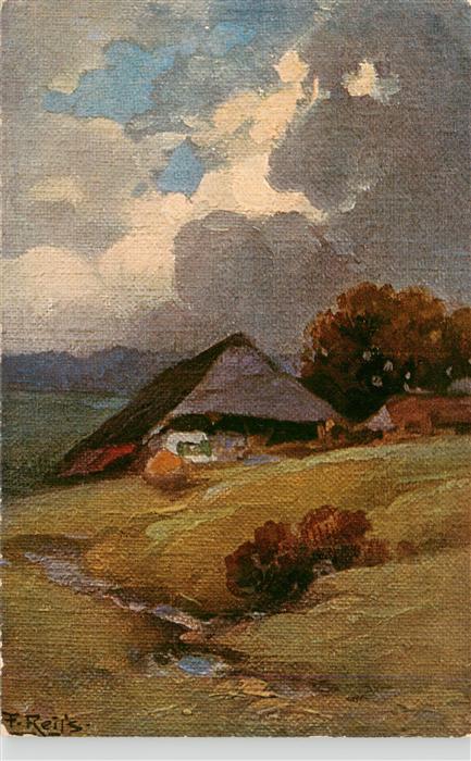 Reiss Fritz Schwarzwaldkuenstler Haus Landschaft